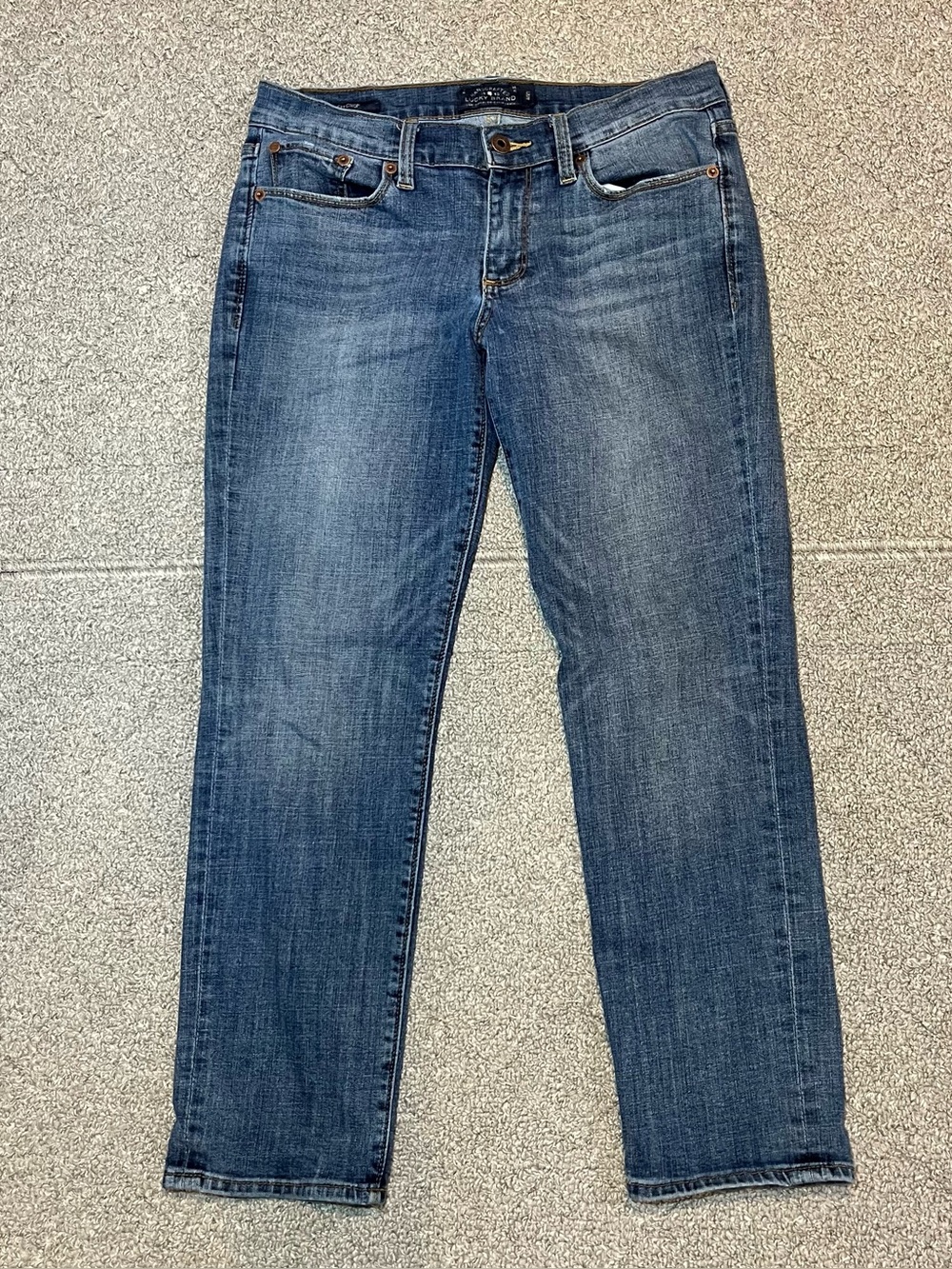 Lucky Brand Sweet Crop Jeans Women's Size 4 Blue Denim Low Rise Stretch